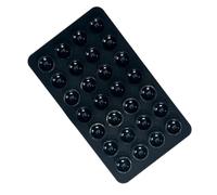Support Téléphone À Ventouses En Silicone - Adhésif Réutilisable Double Face | Lot De 28 Pastilles Carrées D'Aspiration Pour Voiture, Miroir & Vitre | Dispositif Mains Libres Pour Selfies, Vidéos & Ré