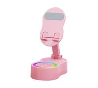 Support Téléphone avec Haut-Parleur à Induction, Enceinte à Induction Sans Fil Lumineuse, Base Sonore pour Appareils Mobiles Écoute Musique Vidéo Streaming Enregistrement Télévision