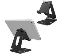 Support Téléphone Bureau - Portable Support Dock Smartphone De Table Noir - Ajustable Universel Aluminium