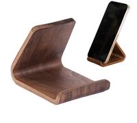 Support Téléphone Bureau Porte-Smartphone en Bois