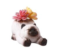 Support Téléphone Chat - Ornement De Rangement En Résine | Cache-Pot Animal Allongé | Brosse, Élastique À Cheveux, Trombone pour Maison, Chambre À Coucher, Dortoir, Bibliothèque, Table De