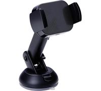Support Telephone Et Chargeur Induction - Chargeur Sans Fil Avec Qi - Avec Ventouse Pour Fixation Sur Le Tableau De Bord Et Le Pare-Brise - Téléphones De 66Mm À 100Mm De Large - Noir