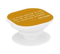 Support Téléphone Extensible - Abbe Pierre Echec Courage Francais Citation Inspirante Motivation - Poignée Grip de Maintien et Stand Vidéo pour Smartphone Compatible Tous Modèles Imprimé en France