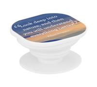 Support Téléphone Extensible - Albert Einstein Look Deep Citation Inspirante Motivation - Poignée Grip de Maintien et Stand Vidéo pour Smartphone Compatible Tous Modèles Imprimé en France