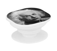 Support Téléphone Extensible - Albert Einstein Scientifique Photo de Star Célébrité Sciences Original 1 - Poignée Grip de Maintien et Stand Vidéo pour Smartphone Compatible Tous Modèles Imprimé en