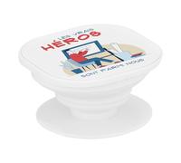 Support Téléphone Extensible - Architecte Les Vrais Héros Maison Métier - Poignée Grip de Maintien et Stand Vidéo pour Smartphone Compatible Tous Modèles Imprimé en France