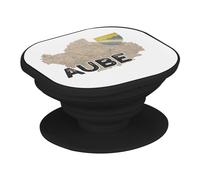 Support Téléphone Extensible - Aube 10 Département Troyes Carte Ancienne France - Poignée Grip de Maintien et Stand Vidéo pour Smartphone Compatible Tous Modèles Imprimé en France