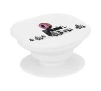 Support Téléphone Extensible - Banksy Donuts Escorte Police Capitalisme - Poignée Grip de Maintien et Stand Vidéo pour Smartphone Compatible Tous Modèles Imprimé en France