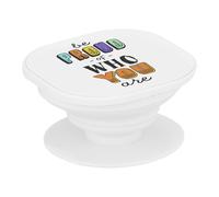 Support Téléphone Extensible - Be Proud of Who You are LGBTQ+ Gay Lesbian Trans - Poignée Grip de Maintien et Stand Vidéo pour Smartphone Compatible Tous Modèles Imprimé en France