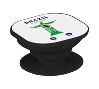 Support Téléphone Extensible - Brazil is Calling Me Christ The Redeemer Rio Travel - Poignée Grip de Maintien et Stand Vidéo pour Smartphone Compatible Tous Modèles Imprimé en France