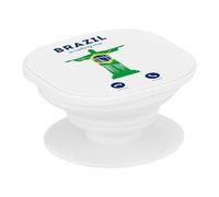 Support Téléphone Extensible - Brazil is Calling Me Christ The Redeemer Rio Travel - Poignée Grip de Maintien et Stand Vidéo pour Smartphone Compatible Tous Modèles Imprimé en France