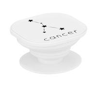 Support Téléphone Extensible - Cancer Etoile Signe Astrologie Constellation Minimaliste - Poignée Grip de Maintien et Stand Vidéo pour Smartphone Compatible Tous Modèles Imprimé en France