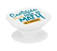 Support Téléphone Extensible - Certifiée Meilleure Prof de Math de l'univers Professeur College Lycee Mathematiques - Poignée Grip Maintien et Stand Vidéo pour Smartphone Compatible Tous Modèles