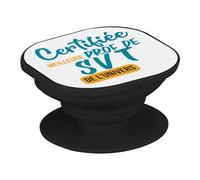 Support Téléphone Extensible - Certifiée Meilleure Prof de SVT de l'univers Professeur College - Poignée Grip Maintien et Stand Vidéo pour Smartphone Compatible Tous Modèles Imprimé en France