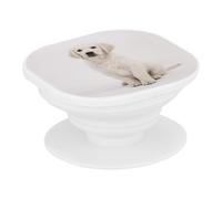 Support Téléphone Extensible - Chiot Labrador Blanc Bebe Chien Trop Mignon - Poignée Grip de Maintien et Stand Vidéo pour Smartphone Compatible Tous Modèles Imprimé en France