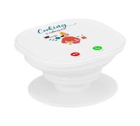 Support Téléphone Extensible - Cooking is Calling Me Cook Meal - Poignée Grip de Maintien et Stand Vidéo pour Smartphone Compatible Tous Modèles Imprimé en France