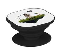 Support Téléphone Extensible - Cosmonaute Scaphandrier Poisson Collage Art Surréalisme - Poignée Grip de Maintien et Stand Vidéo pour Smartphone Compatible Tous Modèles Imprimé en France