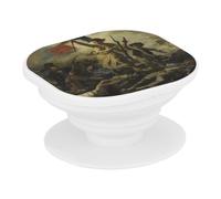 Support Téléphone Extensible - Eugene Delacroix La Liberte Guidant Le Peuple Revolution - Poignée Grip de Maintien et Stand Vidéo pour Smartphone Compatible Tous Modèles Imprimé en France