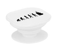 Support Téléphone Extensible - Evolution Contrebasse Jazz Musique Instrument Musicien - Poignée Grip de Maintien et Stand Vidéo pour Smartphone Compatible Tous Modèles Imprimé en France