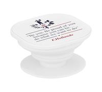 Support Téléphone Extensible - François Hollande Discours en Anglais Humour Politique - Poignée Grip de Maintien et Stand Vidéo pour Smartphone Compatible Tous Modèles Imprimé en France