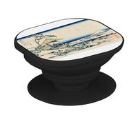 Support Téléphone Extensible - Hokusai Art Japon Estampe Salon The Koishikawa Mont Fuji - Poignée Grip de Maintien et Stand Vidéo pour Smartphone Compatible Tous Modèles Imprimé en France