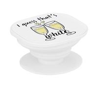 Support Téléphone Extensible - I Guess That's White Humour White Wine - Poignée Grip de Maintien et Stand Vidéo pour Smartphone Compatible Tous Modèles Imprimé en France