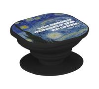 Support Téléphone Extensible - Il Faut Commencer par Éprouver ce Qu'on Veut Exprimer Citation Inspirante Van Gogh - Poignée Grip de Maintien et Stand Vidéo pour Smartphone Compatible Tous Modèles