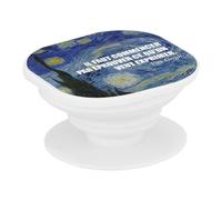 Support Téléphone Extensible - Il Faut Commencer par Éprouver ce Qu'on Veut Exprimer Citation Inspirante Van Gogh - Poignée Grip de Maintien et Stand Vidéo pour Smartphone Compatible Tous Modèles