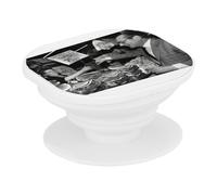 Support Téléphone Extensible - Jacques Chirac Swag Vintage Jambon President France - Poignée Grip de Maintien et Stand Vidéo pour Smartphone Compatible Tous Modèles Imprimé en France