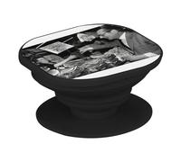 Support Téléphone Extensible - Jacques Chirac Swag Vintage Jambon President France - Poignée Grip de Maintien et Stand Vidéo pour Smartphone Compatible Tous Modèles Imprimé en France