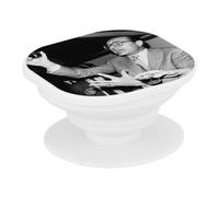 Support Téléphone Extensible - Jacques Chirac Vintage Toast Boit de l'Alcool President France - Poignée Grip de Maintien et Stand Vidéo pour Smartphone Compatible Tous Modèles Imprimé en France