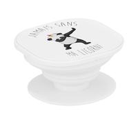 Support Téléphone Extensible - Jamais sans ma Licorne Humour Mignon Dessin Le Dab du Panda Animaux - Poignée Grip de Maintien et Stand Vidéo pour Smartphone Compatible Tous Modèles Imprimé en France