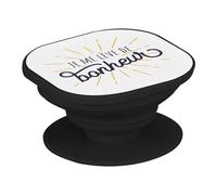 Support Téléphone Extensible - Je me Lève de Bonheur Humour Blague - Poignée Grip de Maintien et Stand Vidéo pour Smartphone Compatible Tous Modèles Imprimé en France