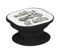 Support Téléphone Extensible - Je ne Ronfle Pas Je rêve de Moto Grosses cylindrées Cafe Racer - Poignée Grip de Maintien et Stand Vidéo pour Smartphone Compatible Tous Modèles Imprimé en France