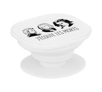 Support Téléphone Extensible - J'écoute Les Morts Bach Mozart Beethoven Musique Compositeur Classique - Poignée Grip de Maintien et Stand Vidéo pour Smartphone Compatible Tous Modèles Imprimé en