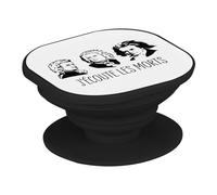 Support Téléphone Extensible - J'écoute Les Morts Bach Mozart Beethoven Musique Compositeur Classique - Poignée Grip de Maintien et Stand Vidéo pour Smartphone Compatible Tous Modèles Imprimé en