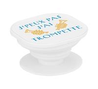 Support Téléphone Extensible - J'Peux Pas J'Ai Trompette Cuivre Jazz Salsa Orchestre - Poignée Grip de Maintien et Stand Vidéo pour Smartphone Compatible Tous Modèles Imprimé en France