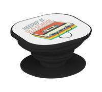 Support Téléphone Extensible - Keepin It Old School - Cassette Audio Musique Vintage 80's Poignée Grip de Maintien et Stand Vidéo pour Smartphone Compatible Tous Modèles Imprimé en France