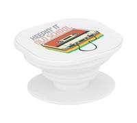 Support Téléphone Extensible - Keepin It Old School - Cassette Audio Musique Vintage 80's Poignée Grip de Maintien et Stand Vidéo pour Smartphone Compatible Tous Modèles Imprimé en France