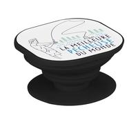 Support Téléphone Extensible - La Meilleure Pecheuse du Monde Loisir Peche à la Ligne Loisir Poisson Rivière - Poignée Grip de Maintien et Stand Vidéo pour Smartphone Compatible Tous Modèles Imprimé