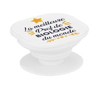 Support Téléphone Extensible - La Meilleure Prof de Biologie du Monde Collège Lycée Professeur Ecole Education - Poignée Grip de Maintien et Stand Vidéo pour Smartphone Compatible Tous Modèles