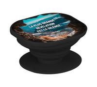 Support Téléphone Extensible - La Plus Grande Révélation Est Le Silence Lao-Tseu Citation Philosophy Sagesse Wisdom - Poignée Grip de Maintien et Stand Vidéo pour Smartphone Compatible Tous Modèles