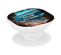 Support Téléphone Extensible - La Plus Grande Révélation Est Le Silence Lao-Tseu Citation Philosophy Sagesse Wisdom - Poignée Grip de Maintien et Stand Vidéo pour Smartphone Compatible Tous Modèles