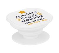 Support Téléphone Extensible - Le Meilleur Prof de Biologie du Monde Collège Lycée Professeur Ecole Education - Poignée Grip de Maintien et Stand Vidéo pour Smartphone Compatible Tous Modèles Imprimé