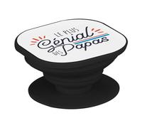 Support Téléphone Extensible - Le Plus Génial des Papas Père Famille Amour - Poignée Grip de Maintien et Stand Vidéo pour Smartphone Compatible Tous Modèles Imprimé en France