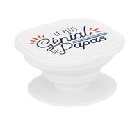 Support Téléphone Extensible - Le Plus Génial des Papas Père Famille Amour - Poignée Grip de Maintien et Stand Vidéo pour Smartphone Compatible Tous Modèles Imprimé en France