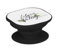 Support Téléphone Extensible - Lily of The Valley Flowers Illustration Chic Garden Love - Poignée Grip de Maintien et Stand Vidéo pour Smartphone Compatible Tous Modèles Imprimé en France