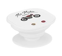 Support Téléphone Extensible - Ma Moto m'appelle Passion Gros Cylindre Cafe Racer - Poignée Grip de Maintien et Stand Vidéo pour Smartphone Compatible Tous Modèles Imprimé en France