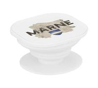 Support Téléphone Extensible - Marne Departement 51 Chalons en Champagne Carte Ancienne - Poignée Grip de Maintien et Stand Vidéo pour Smartphone Compatible Tous Modèles Imprimé en France