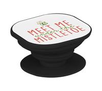 Support Téléphone Extensible - Meet me Under The Mistletoe Noel Hiver Cadeau Père Noel - Poignée Grip de Maintien et Stand Vidéo pour Smartphone Compatible Tous Modèles Imprimé en France